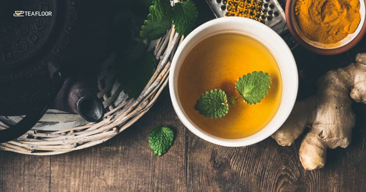 tea for women health with herbal ayurvedic ingredients