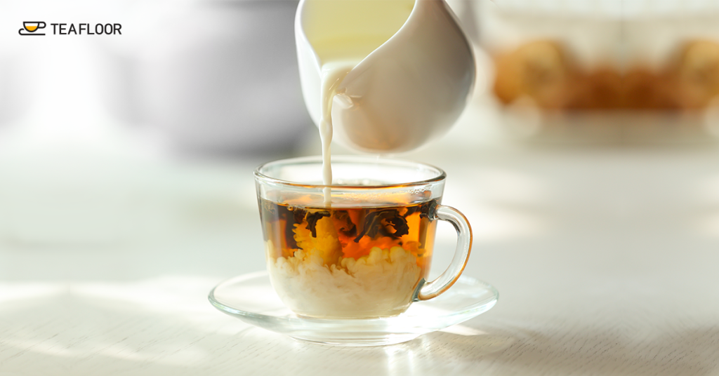 tea leaves and sugar