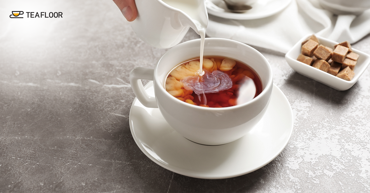 tea leaves and sugar