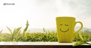Happy tea cup
