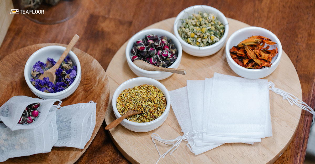 Images of Tea Leaves in the Pot